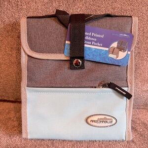 Arizona Blue Arctic Pak insulated gray and light blue lunch box- NWT